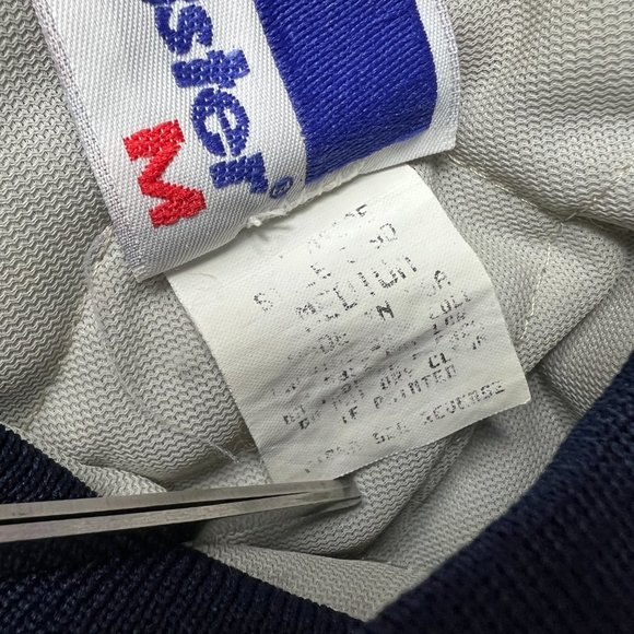 VTG 90s Swingster Chicago Bear Satin Jacket Medium Blue Snap Button NFL Football - Picture 7 of 13